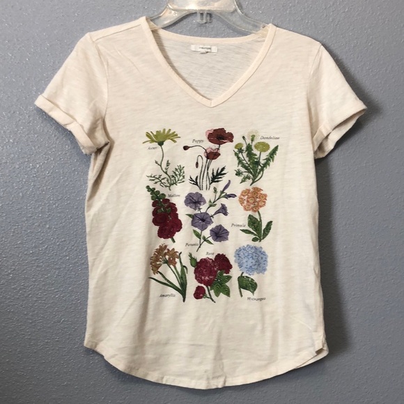Maurices mixed flower graphic tee Women's S botanical floral cottagecore garden - Picture 12 of 13